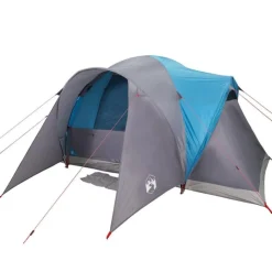 Tente familiale à dôme 6 personnes bleu imperméable