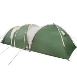 Tente familiale à dôme 8 personnes vert imperméable