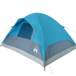 Tente familiale à dôme 6 personnes bleu imperméable