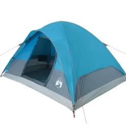 Tente familiale à dôme 6 personnes bleu imperméable