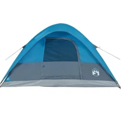 Tente familiale à dôme 6 personnes bleu imperméable