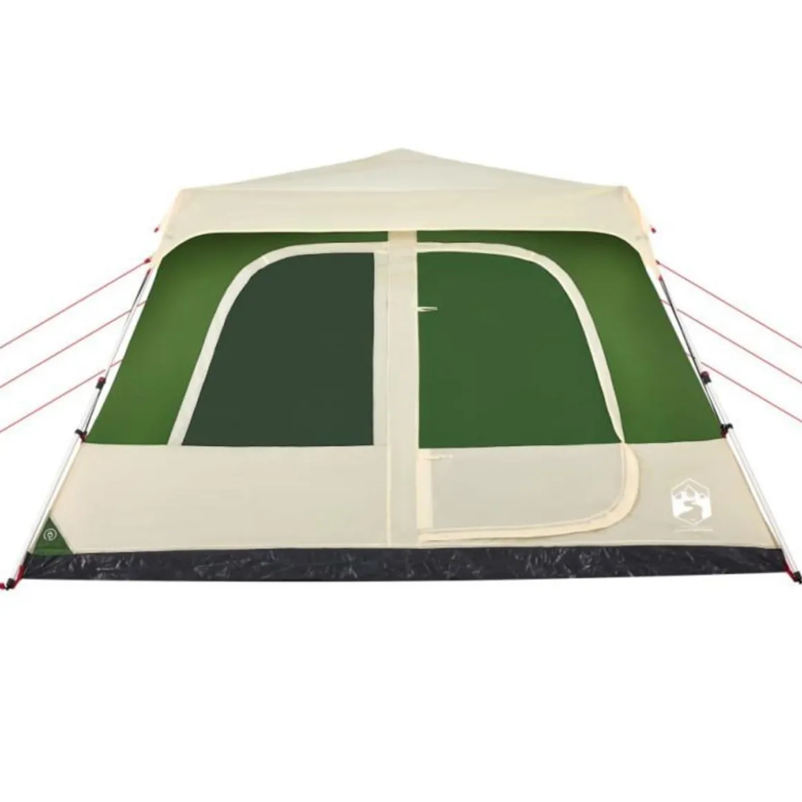 Tente familiale à dôme 10 personnes vert libération rapide