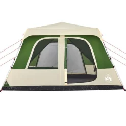 Tente familiale à dôme 10 personnes vert libération rapide