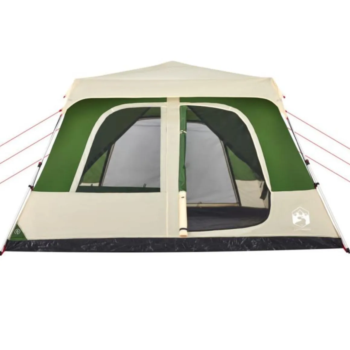 Tente familiale à dôme 10 personnes vert libération rapide