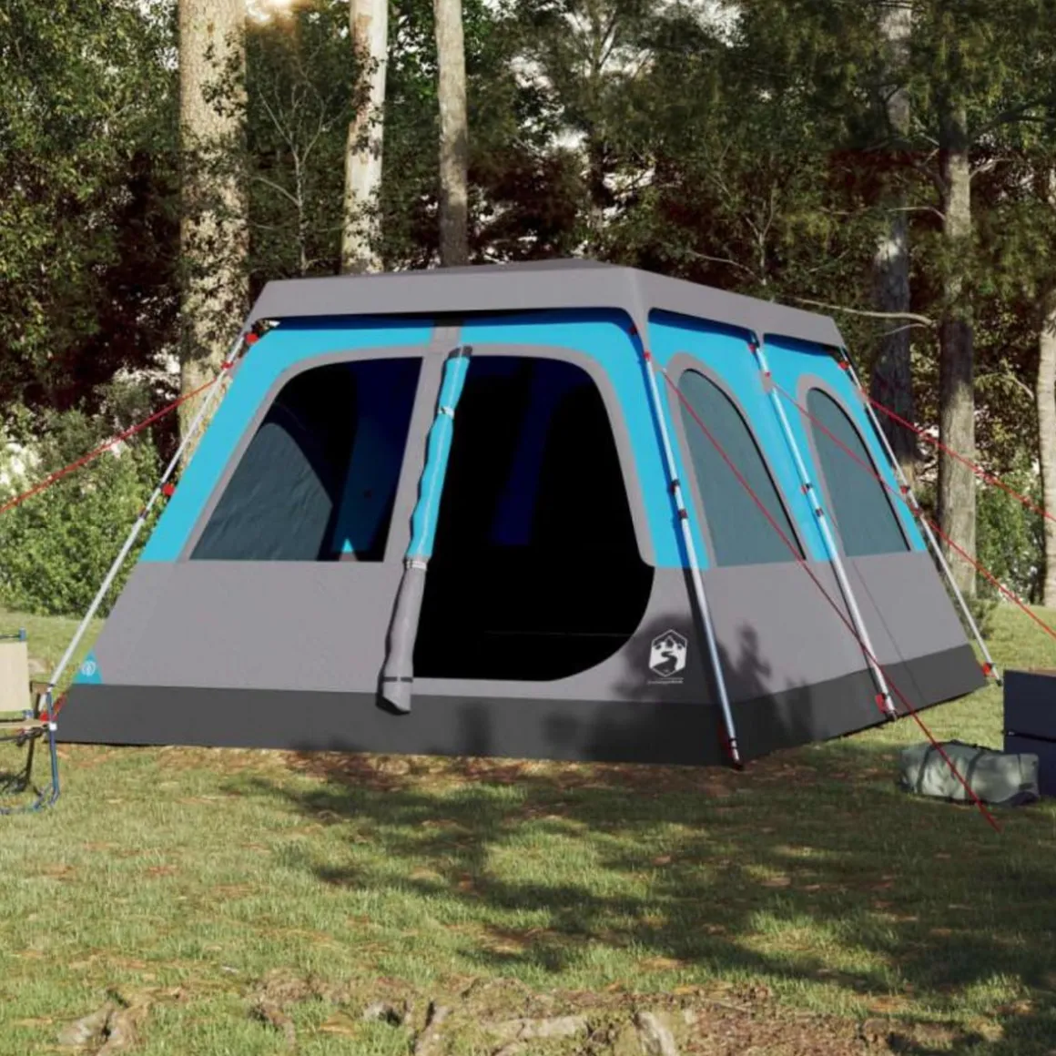 Tente familiale à dôme 10 personnes bleu libération rapide