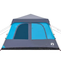Tente familiale à dôme 10 personnes bleu libération rapide