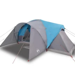 Tente familiale à dôme 6 personnes bleu imperméable