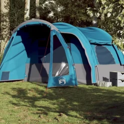 Tente familiale 6 personnes bleu imperméable
