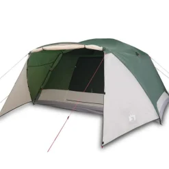 Tente familiale avec porche 6 personnes vert imperméable