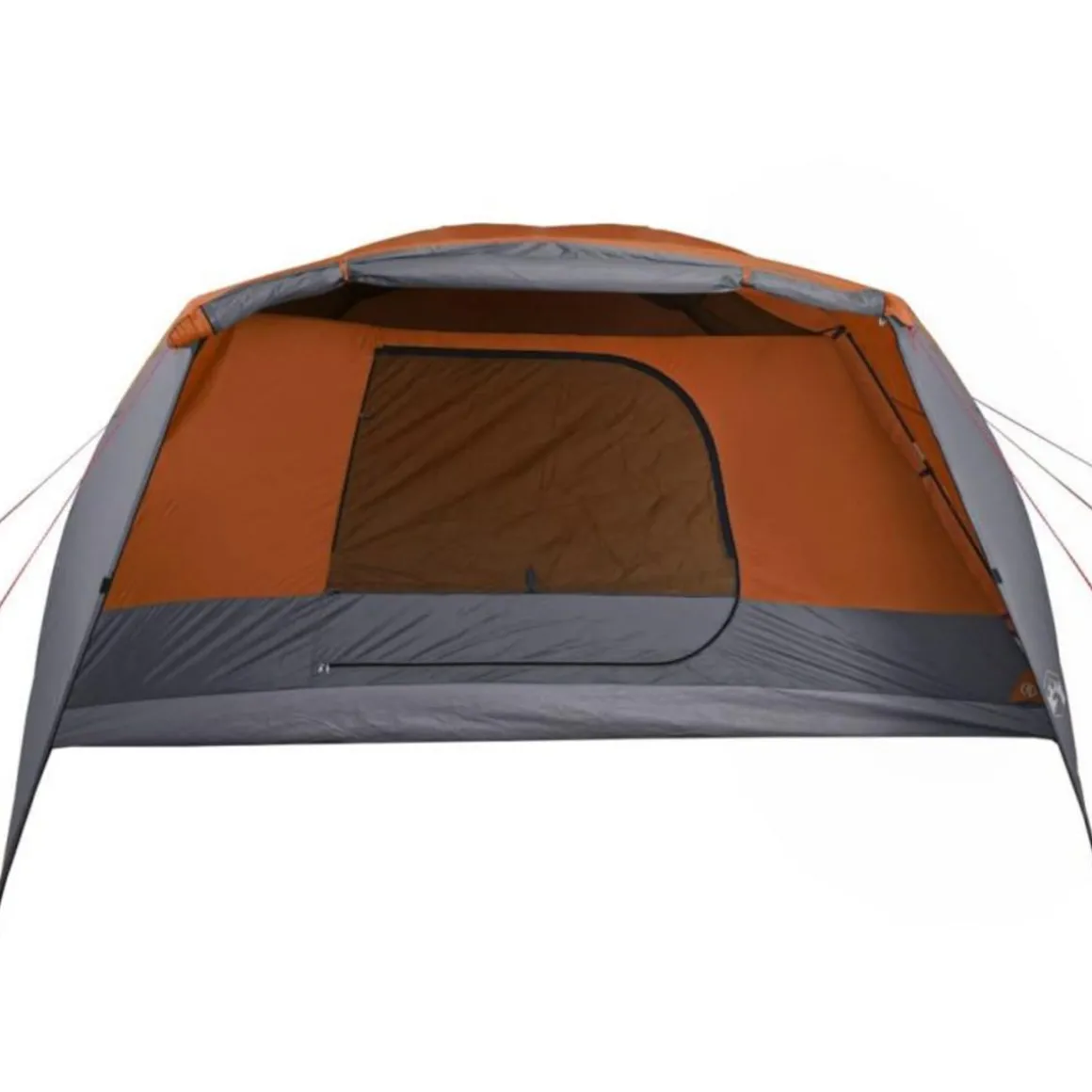Tente familiale et porche 6 personnes gris orange imperméable