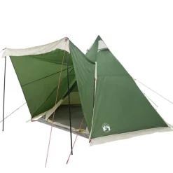 Tente familiale tipi 6 personnes vert imperméable