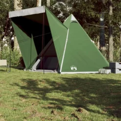 Tente familiale tipi 6 personnes vert imperméable