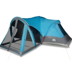 Tente familiale tipi 8 personnes bleu imperméable