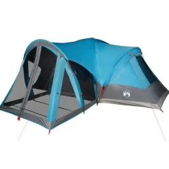 Tente familiale tipi 8 personnes bleu imperméable