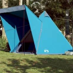 Tente familiale tipi 6 personnes bleu imperméable