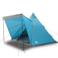 Tente familiale tipi 6 personnes bleu imperméable