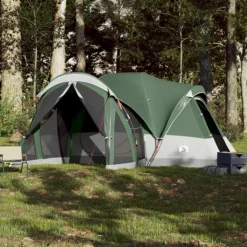 Tente familiale tipi 8 personnes vert imperméable