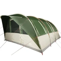 Tente familiale tunnel 7 personnes vert imperméable