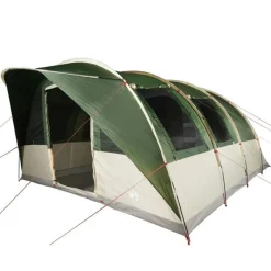 Tente familiale tunnel 7 personnes vert imperméable