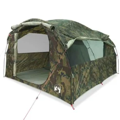 Tente familiale tunnel 6 personnes camouflage imperméable