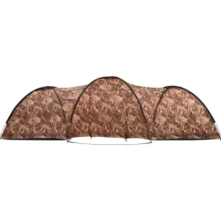 Tente igloo de camping 650x240x190 cm 8 personnes Camouflage