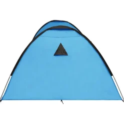 Tente igloo de camping 650x240x190 cm 8 personnes Bleu