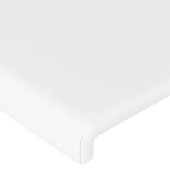 Tete de lit a LED Blanc 203x16x78/88 cm Similicuir