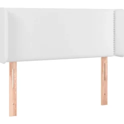 Tete de lit a LED Blanc 93x16x78/88 cm Similicuir