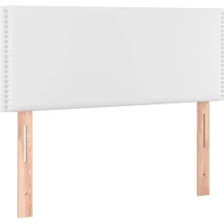 Tete de lit a LED Blanc 100x5x78/88 cm Similicuir