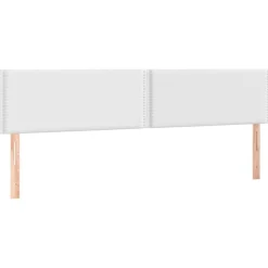 Tete de lit a LED Blanc 160x5x78/88 cm Similicuir