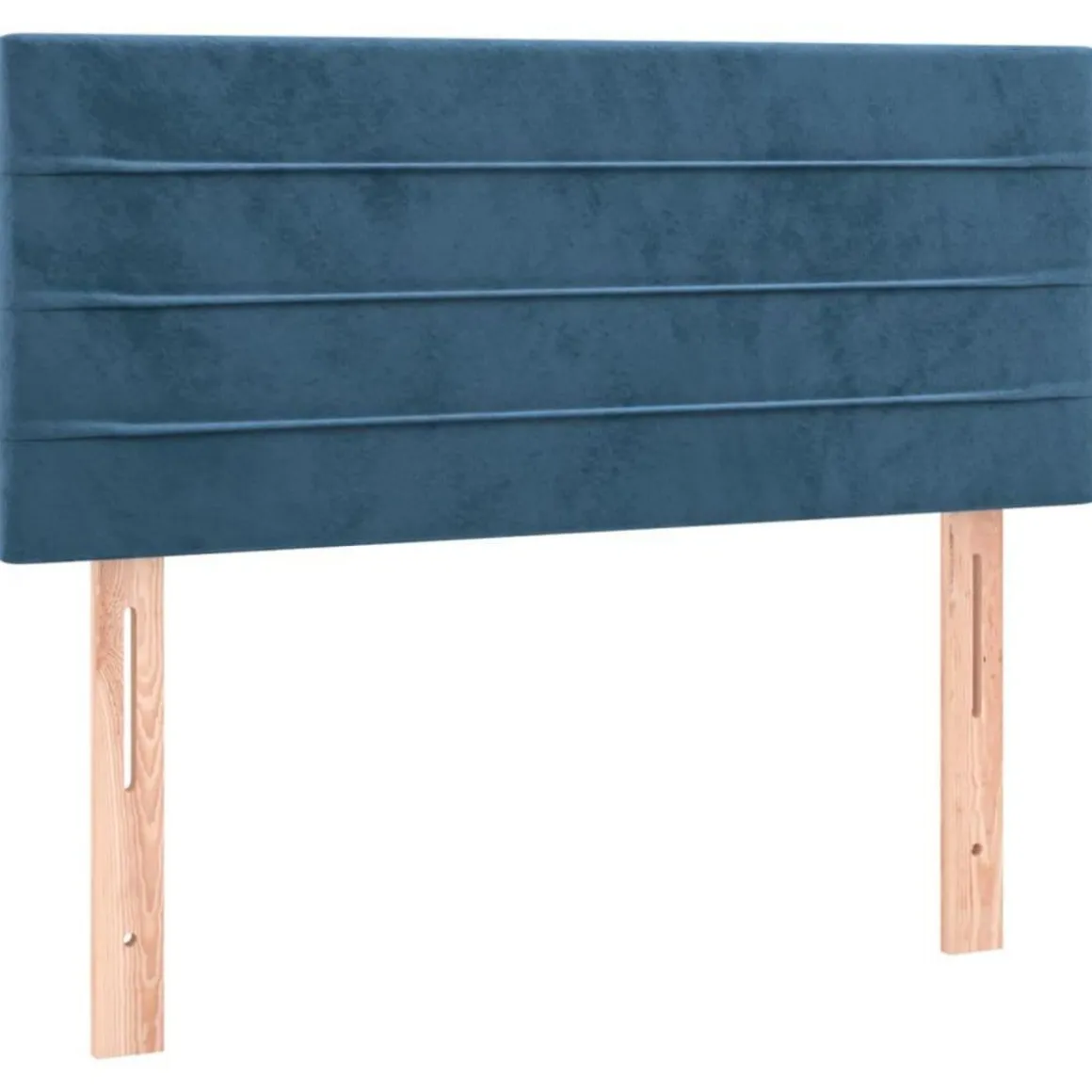Tete de lit a LED Bleu fonce 90x5x78/88 cm Velours