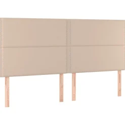 Tete de lit a LED Cappuccino 200x5x118/128 cm Similicuir