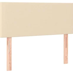 Tete de lit a LED Creme 100x5x78/88 cm Tissu