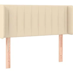 Tete de lit a LED Creme 83x16x78/88 cm Tissu