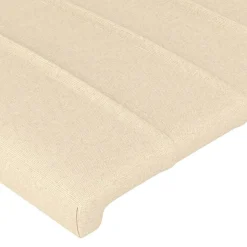 Tete de lit a LED Creme 83x16x78/88 cm Tissu