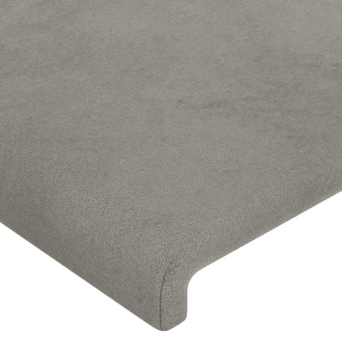 Tete de lit a LED Gris clair 163x16x118/128 cm Velours