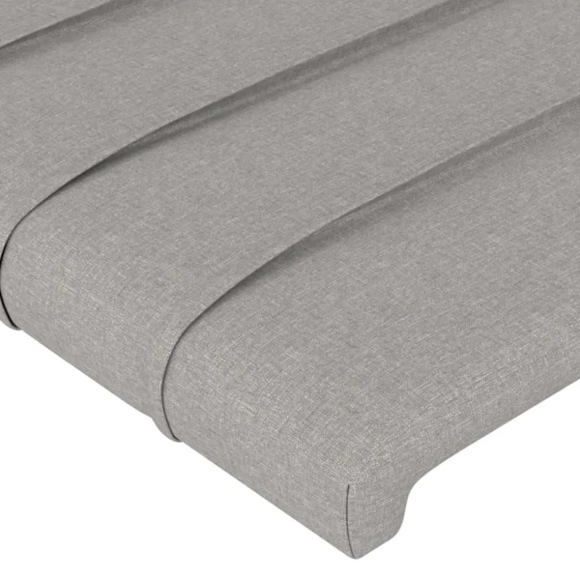 Tete de lit a LED Gris clair 200x5x118/128 cm Tissu