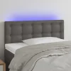 Tete de lit a LED Gris 100x5x78/88 cm Similicuir