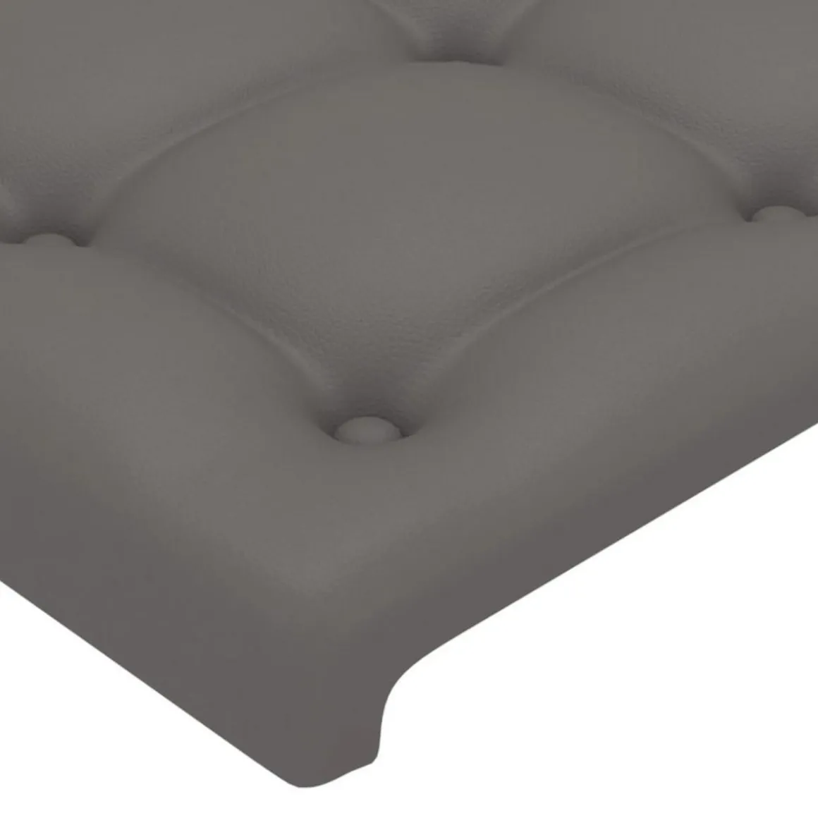 Tete de lit a LED Gris 100x5x78/88 cm Similicuir