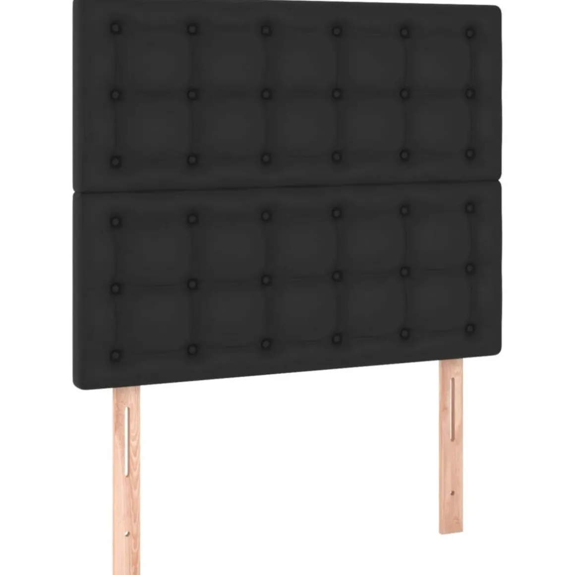 Tete de lit a LED Noir 90x5x118/128 cm Similicuir