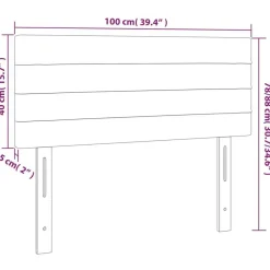 Tete de lit a LED Rose 100x5x78/88 cm Velours