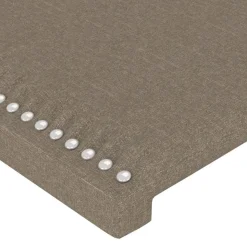 Tete de lit a LED Taupe 160x5x118/128 cm Tissu