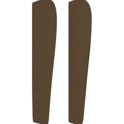 Tete de lit avec oreilles Marron fonce 183x23x118/128 cm Tissu