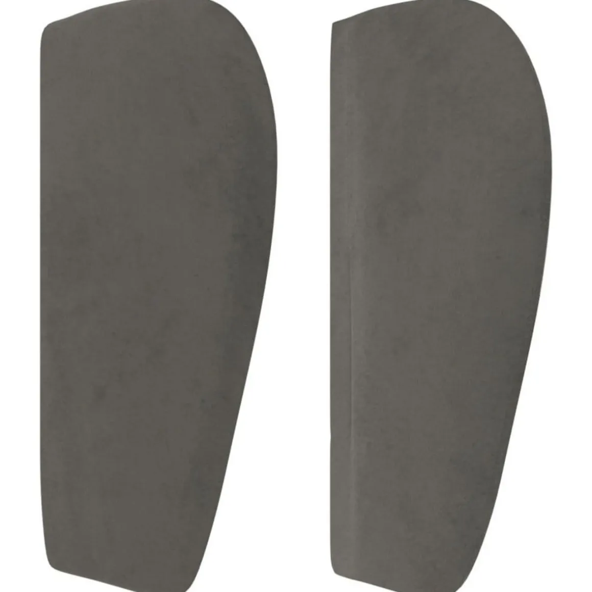 Tete de lit avec oreilles Gris fonce 147x23x78/88 cm Velours