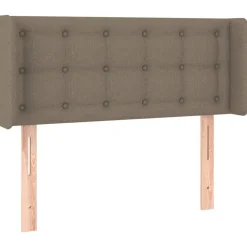 Tete de lit avec oreilles Taupe 83x16x78/88 cm Tissu