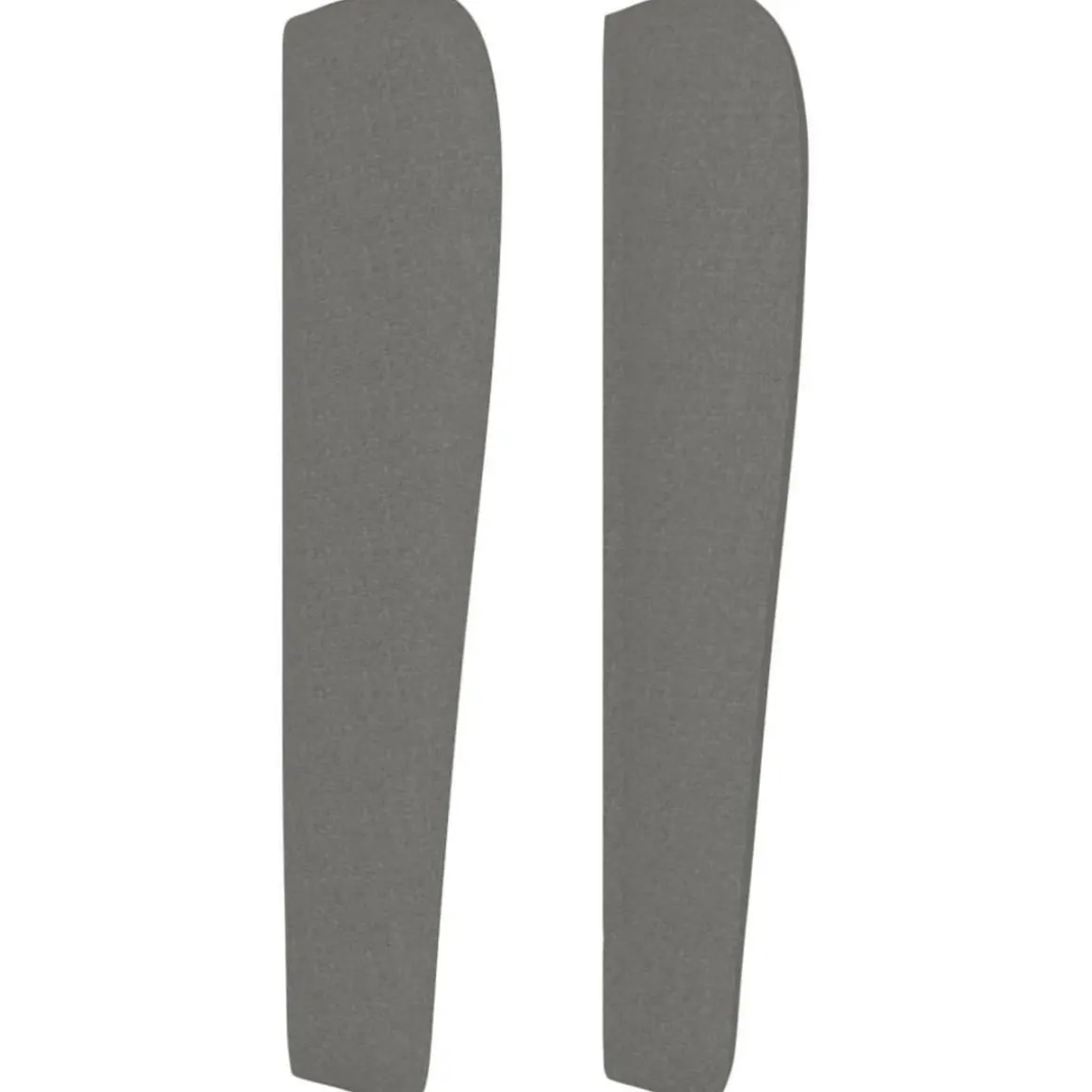 Tete de lit avec oreilles Gris fonce 203x23x118/128 cm Tissu