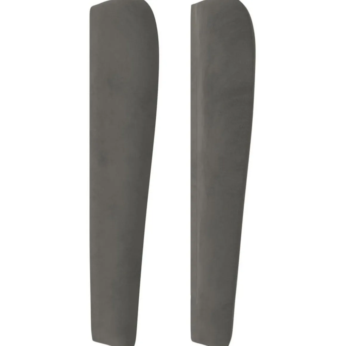 Tete de lit avec oreilles Gris fonce 147x23x118/128 cm Velours