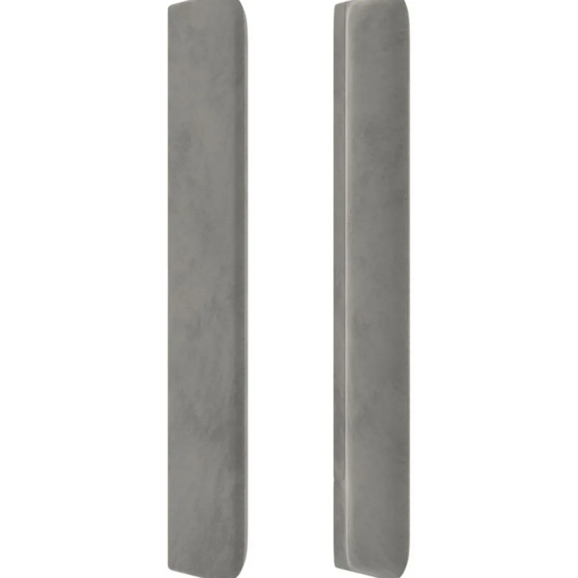 Tete de lit avec oreilles Gris clair 103x16x118/128 cm Velours