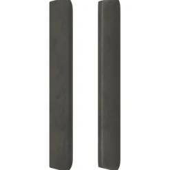 Tete de lit avec oreilles Gris fonce 83x16x118/128 cm Velours