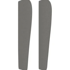 Tete de lit avec oreilles Gris fonce 93x23x118/128 cm Tissu